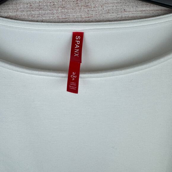 Spanx AirEssentials Puff Sleeve Desk to Dinner Elbow Sleeve Top Powder Traveling - Picture 3 of 4